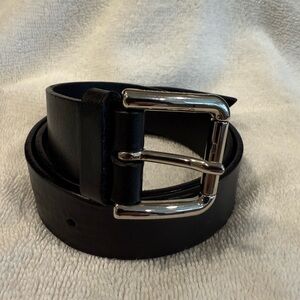 Dolce & Gabbana Black Leather Belt
